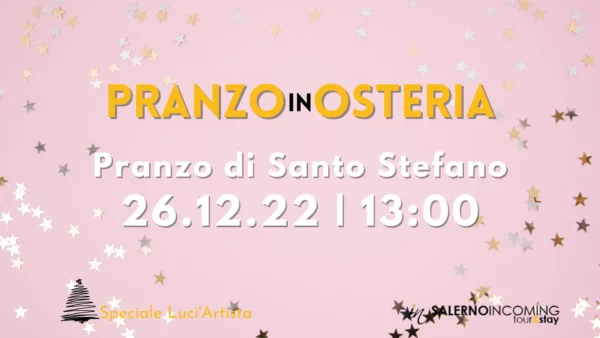 Pranzo di Santo Stefano in Osteria Bottega di Zio Francesco 26 dicembre